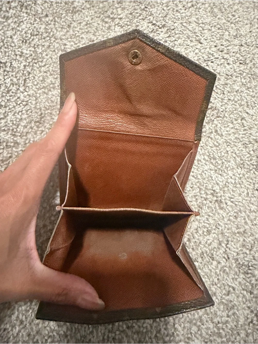 “Pre-loved” Authentic Louis Vuitton Monogram Canvas compact Wallet